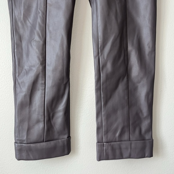 NWT Ann Taylor Curvy Fit Faux Leather Pants / SZ 4 - Picture 5 of 14